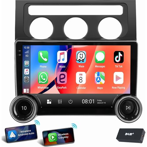 Pour VW Touran 1T1 1T2 1T3 2003-2010 Android 15 Autoradio GPS WiFi Carplay 2+64G DAB (1/5)