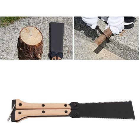 FENOPLASTICAScie Pliante Manuelle 25CM pour Jardin Extérieur Travaux Rapides à la Maison - KZQ (1/4)