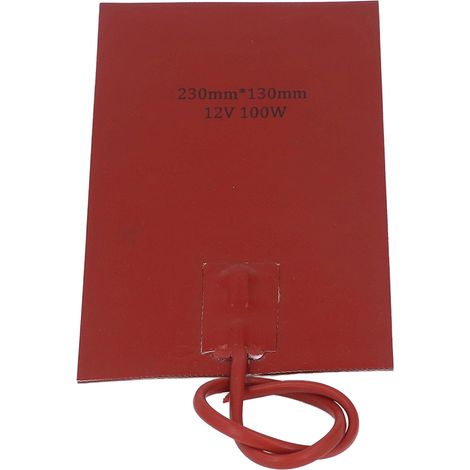 Kraftstofftank-Heizmatte, 100 W, 230 mm Länge, 130 mm Breite, schnellheizend, wasserdicht, Silikon-Heizmatte, 12 V DC (1/5)