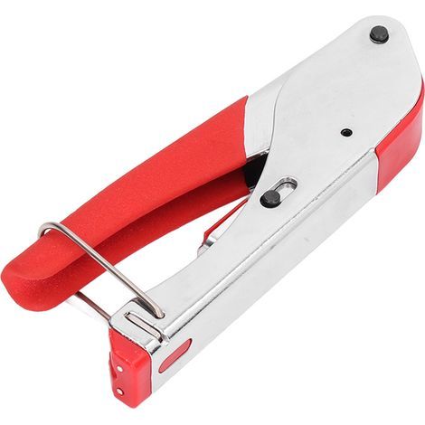 Pince à câble coaxial en acier et caoutchouc souple, pince à sertir F pour norme RG59 RG6 de 20.3mm (1/5)