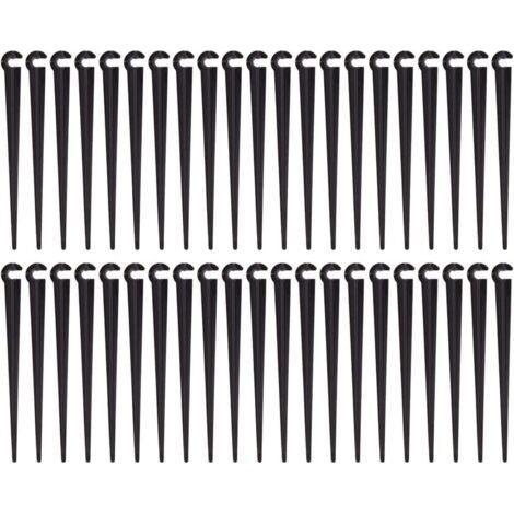 200 4/7mm Drip Pipe Holders, Durable Plastic for Gardening (1/5)