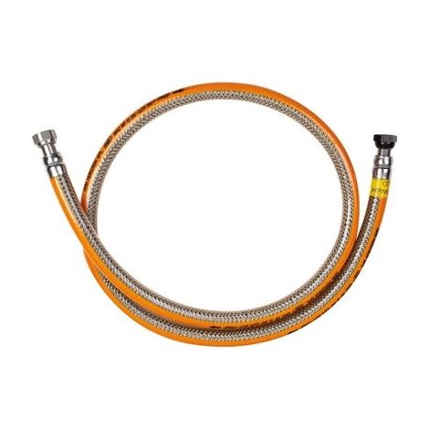 Gurtner – Tuyau flexible inox pour gaz butane/propane – Longueur 1,25m – Écrou 20/150 – Norme NF D 36-125 / NF EN 14800