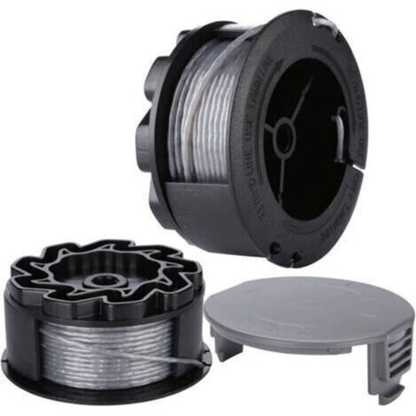 Bobine Fil pour BOSCH UniversalGrassCut Coupe Bordure 18 18-26 18-260 F016800570 avec Couverture (2 pièces)..
