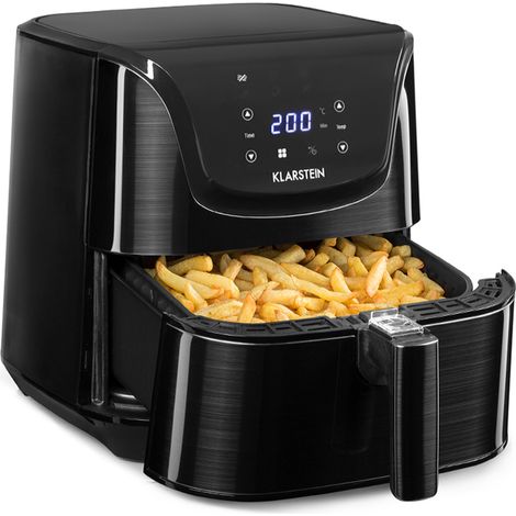 Klarstein Aero Vital deluxe Freidora sin aceite 1700W 5,4 L Acero inoxidable Plateado