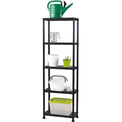 Étagère De Rangement - 80 X 30 X 181 Cm - 5 Tablettes - Pour Garage Cuisine Bureau - 1 Pièce (1/2)