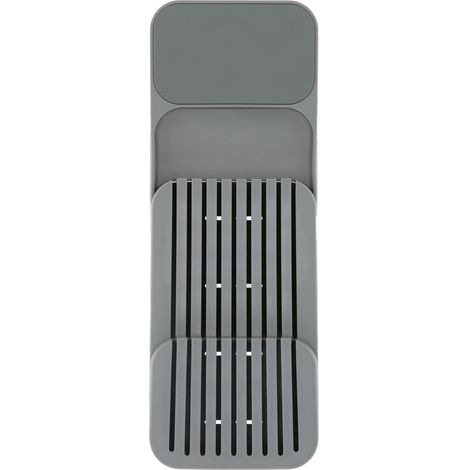 Tiroir de rangement pour couteaux gris, organisateur de cuisine pour couteaux, support de stockage pour maison, école (1/5)