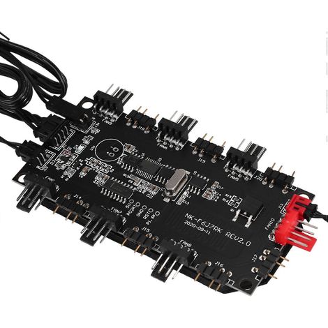 Adaptateur de câble répartiteur RGB AURA ARGB pour boîtier, contrôleur de température et bande LED. (1/5)
