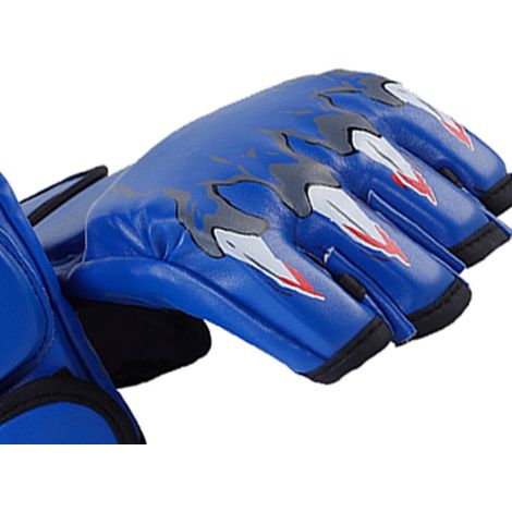 Gants de boxe mi-doigts style Griffe de tigre, ajustables pour hommes et femmes - Parfaits pour le kickboxing, MMA et l'entraînement. (1/5)