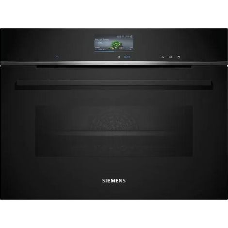 horno mixto vapor integrado 47l 60cm a+ hidrólisis negro - CS736G1B1 - Siemens -