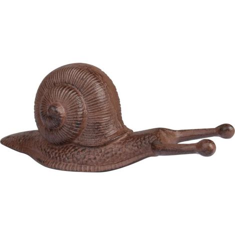 Figura decorativa de caracol de hierro fundido