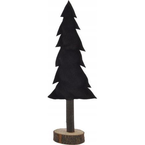 Mini árbol de Navidad de escritorio marrón de 29 cm