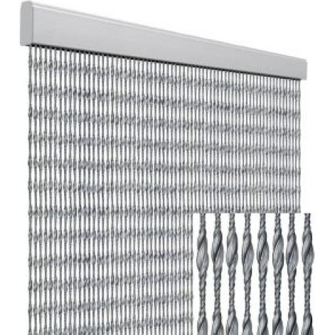 Tenda anti mosche per la casa tenda anti insetti 100 x 220 centimetri tenda protettiva color argento