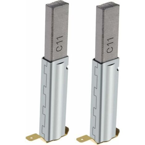 Balais de charbon remplacement 10mm x 6mm x 29mm – 2 paires pour aspirateurs 30/60/70/80/90L – Matériaux carbone et métal