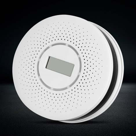 Détecteur de monoxyde de carbone (CO) et de fumée, alarme sonore et de surveillance, détecteur d'incendie (1/5)