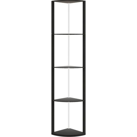 LED-Eckstehlampe mit Regalen, RGB, Fernbedienung, Schwarz (1/5)