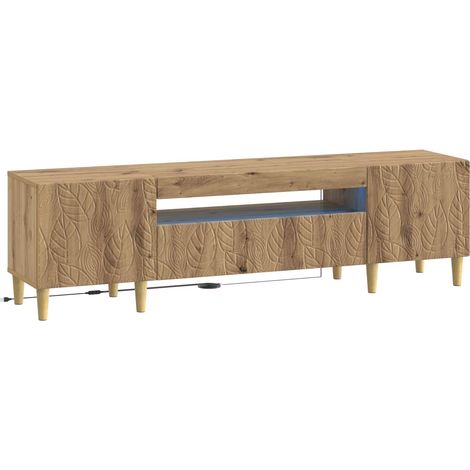 LED TV Cabinet Artisan Oak Engineered Wood vidaXL (1/5)