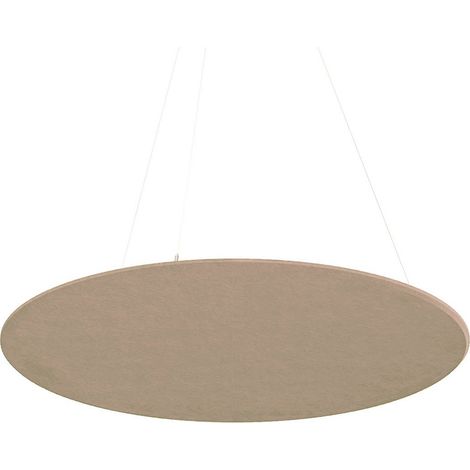 Pannello acustico a soffitto in feltro PET - Rotondo - Ø120 cm - Beige (1/5)