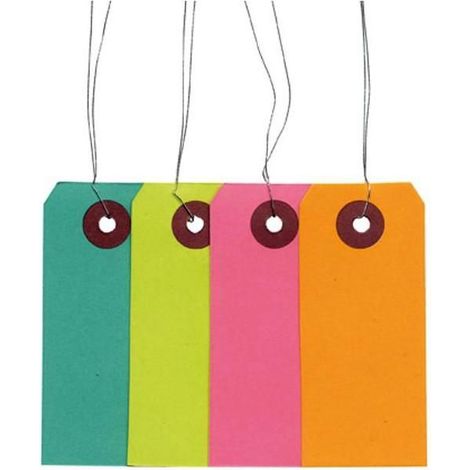 Etiquettes de couleur avec fil métallique (1/3)