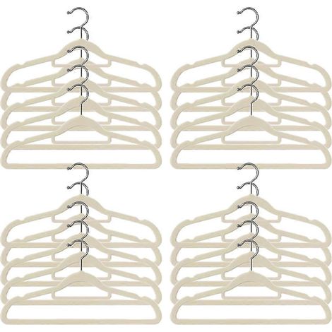 Cintre floqué pour vêtements, étagère de finition antidérapante (1/5)