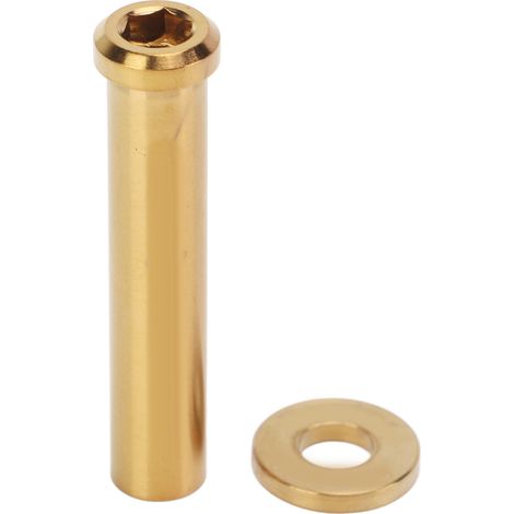 Écrous de fixation en C pour vélo de route, en alliage de titane, avec rondelle, pour VTT et vélo de route, 40 mm, couleur or (1/5)