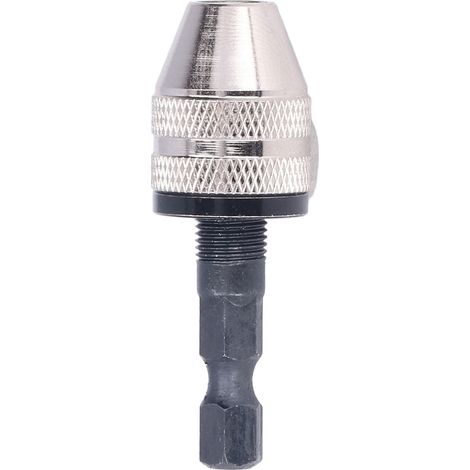 Mandrin de perçage pour meuleuse électrique queue hexagonale 1/4 po mandrin à 3 mors auto-centrant acier carbone (1/5)