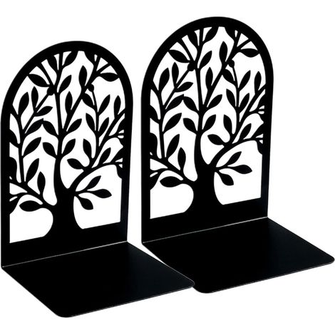 CCYKXALivre sur l' d'arbre en métalSerre-livres décoratifs pour étagères Supports et supports pourIdéal pour bibliothèques, tables basses et supports TV (1/5)