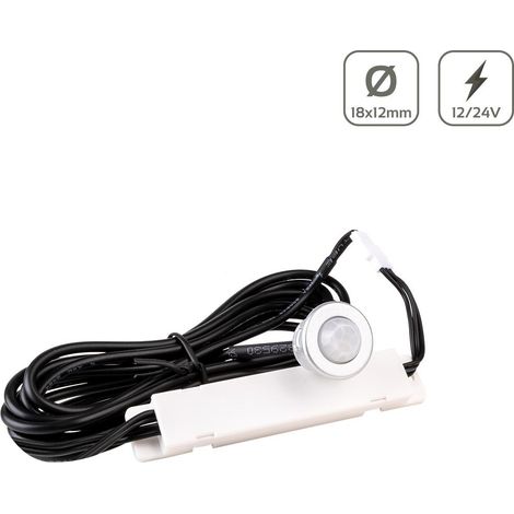 Mini PIR Sensor Ø18x12mm max. 30W/12V - 60W/24V