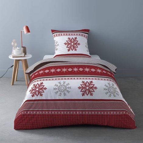 Housse de couette Flanelle 140x200 ADELE + 1 taie (1/3)