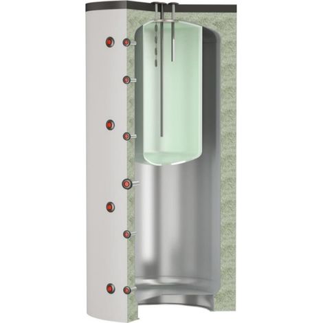 Thermador – Ballon échangeur 600 L pour production eau chaude sanitaire – Stratification thermique avancée – BBM0600HE