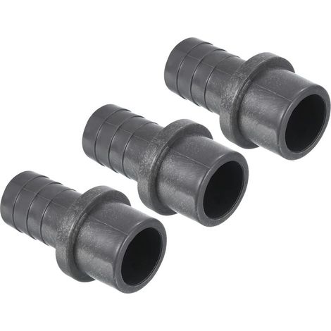 3 x Reduzierstück, PVC, 25 mm auf 20 mm, mit Schlauchtülle, gerade, grau, für Wasserleitungen, Küche, Bad (1/5)