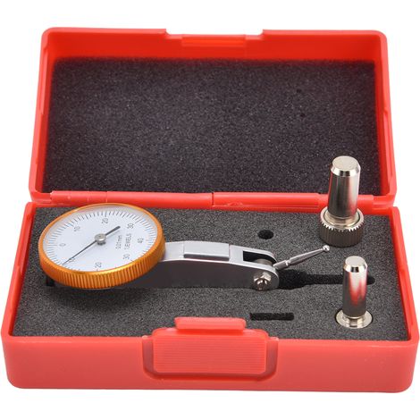Comparateur à cadran 0‑0,8mm Haute Précision, Levier en Acier, Gabarit de Mesure avec Clip Queue d'Aronde (1/5)