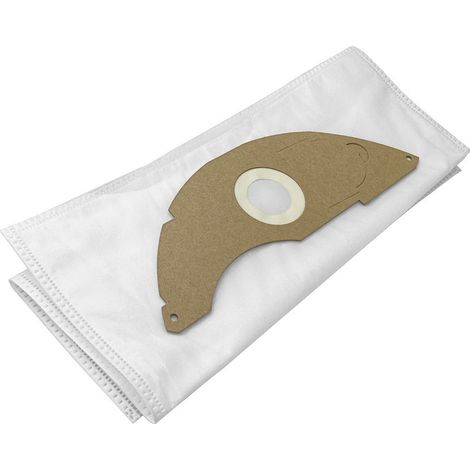 10x Sacchetti compatibili con aspirapolvere Kärcher NT 22/1 Ap L, NT 22/1 Ap Te L - microfibre non tessute, 41 cm x 46,5 cm bianco