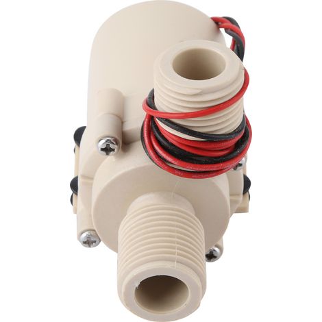 Pompe à eau solaire 24V 8L/min sans balais pour circulation eau chaude/froide (1/5)
