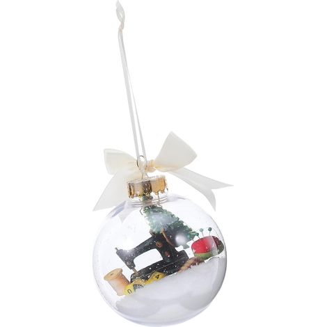 Boule de Noël Transparente en Plastique Abs, Légère et (1/5)