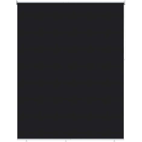 Roller Blind UV Protection Black 200 x 140 cm Polyester vidaXL