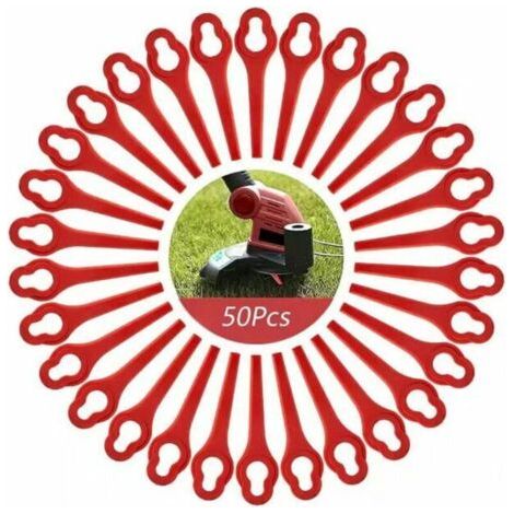 Promotion Lot de 50 Lames compatible pour Ferrex Aldi Far 20-i Coupe Bordure, lames de rechange pour Coupe Bordure sans fil Ferr (1/3)