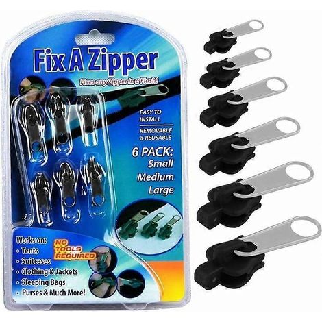 Clip-On-Reiverschlussschieber, Reiverschluss-Reiverschluss, Zlideon-Reiverschlussschieber, Reparaturset fr metallische Reiverschlsse fr Kleidung, Tasc
