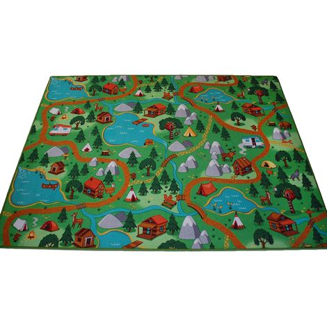 Tapis circuit voiture - Hiking - 95 cm x 133 cm (1/4)