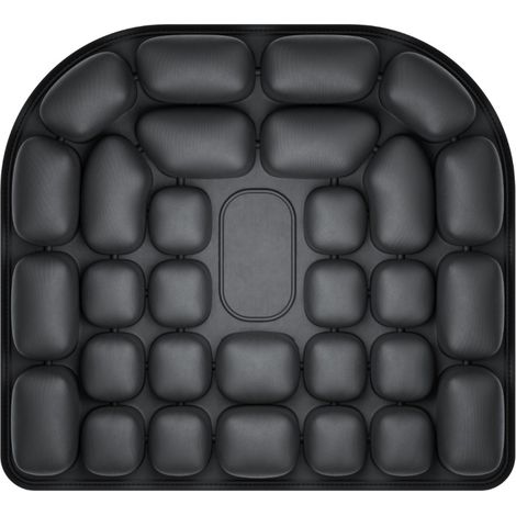 Cojín antiescaras para asiento, alivia la presión sobre el coxis, apto para su uso en la oficina y en silla de ruedas, color negro. (1/3)