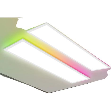 Plafonnier LED, Effets RGB, Contrôle Dimmable, 2pcs, 21-30W, modifiable (1/2)