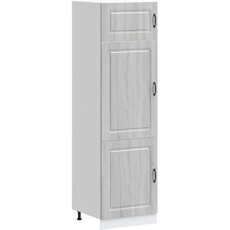 Mobile da Cucina Armadio da Cucina Kalmar Grigio Sonoma in Legno Multistrato (1/5)