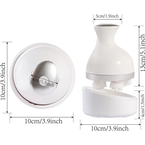 Massaggiatore per la testa del gatto - Silicone morbido - Massaggio delicato - Ricarica USB - Massaggiatore elettrico per animali domestici (1/4)
