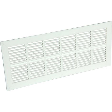 Griglia di ventilazione extra piatta Nicoll bianca 108 x 254 mm