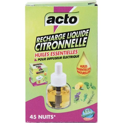 Recharge Citronnelle Acto Répulsif Naturel Anti-moustiques - Acto (1/5)