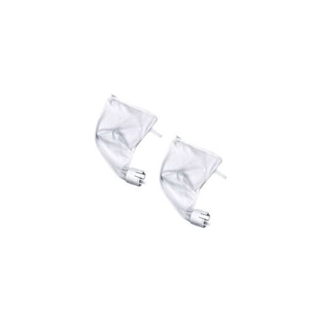 Confezione da 2 sacchetti compatibili con i robot per piscina Polaris 360 e 380. Sacchetti filtro di ricambio, colore bianco.