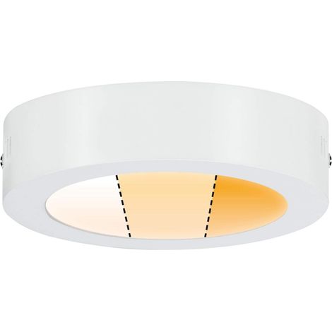 Panneau LED Carpo rond incl. 1x10,2 watts gradable éclairage de plafond Blanc dépoli plafonnier Métal éclairage de salon 2300 K (1/5)