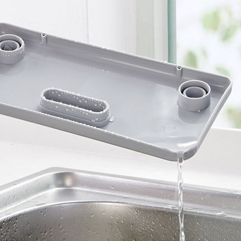 Porte-couteaux en plastique pour la maison, support pour couteaux de cuisine, range-baguettes et cuillères, bloc à couteaux, gris (1/5)