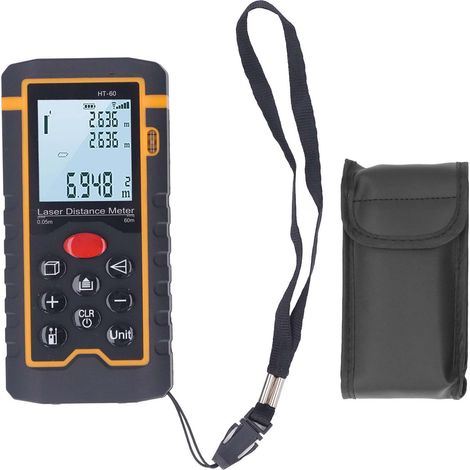 Eosnow Télémètre portatif de haute précision avec écran LCD de 0,05 à 60 m, mesure de Distance portable pour les professionnels et les amateurs de bricolage (1/5)