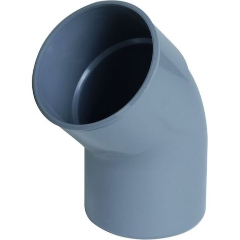 coude pvc - mâle / femelle - 45 degrés - diamètre 100 mm - nicoll uct4 - coude pvc - mâle / femelle - 45 degrés - diamètre 100 mm - nicoll uct4 (1/4)