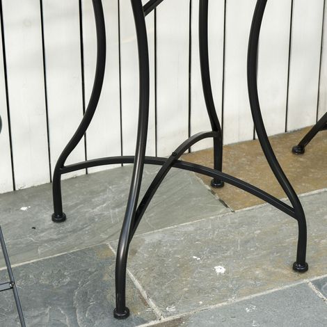 Tavolo da giardino easycomfort garden table small metallo 60x71 cm (1/5)